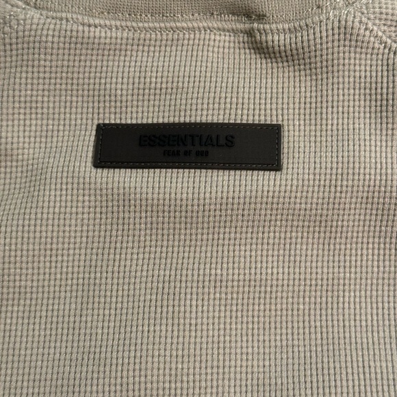 Essentials Fear Of God Short Sleeve Waffle Sweatshirt Large NWT (Oversized) - Picture 12 of 15